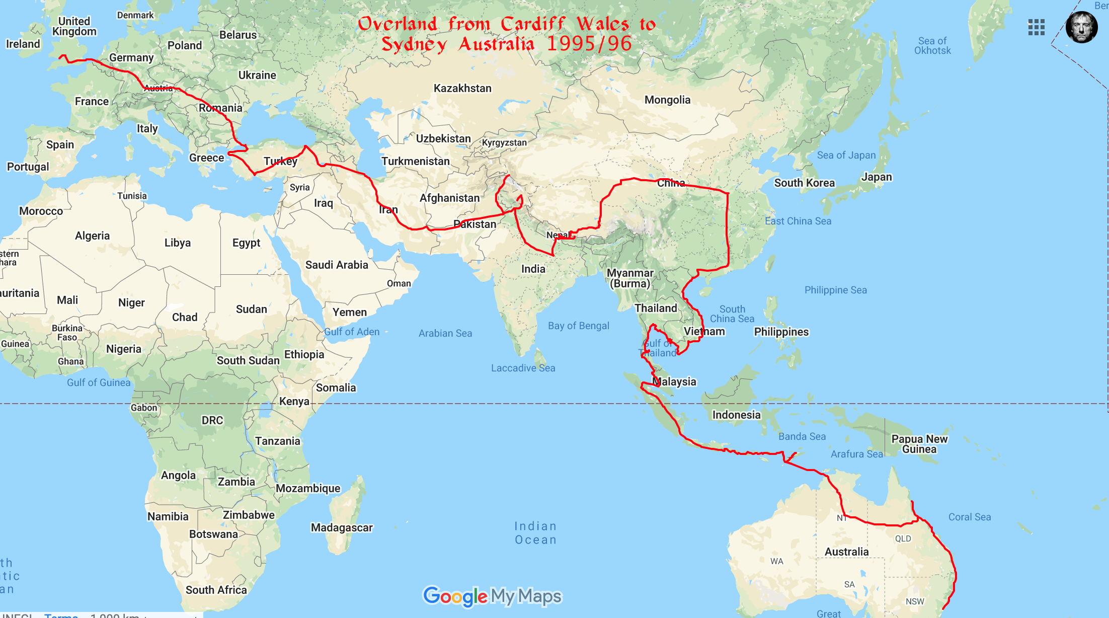 overland map