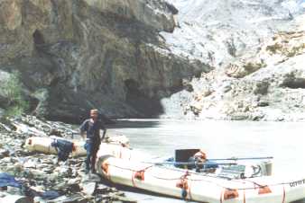 Me rafting in the Zanzar River