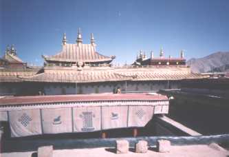 Temple Roof in Tibet